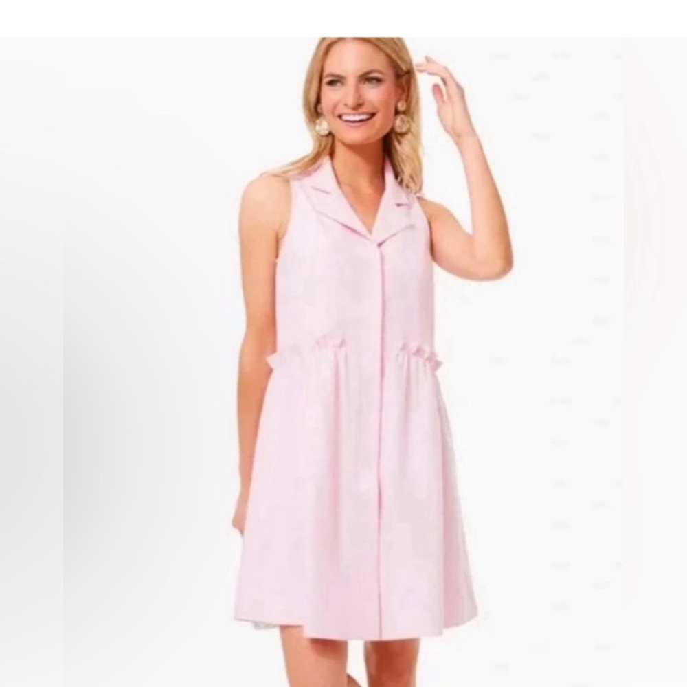 Chic Pink Sleeveless Dress
